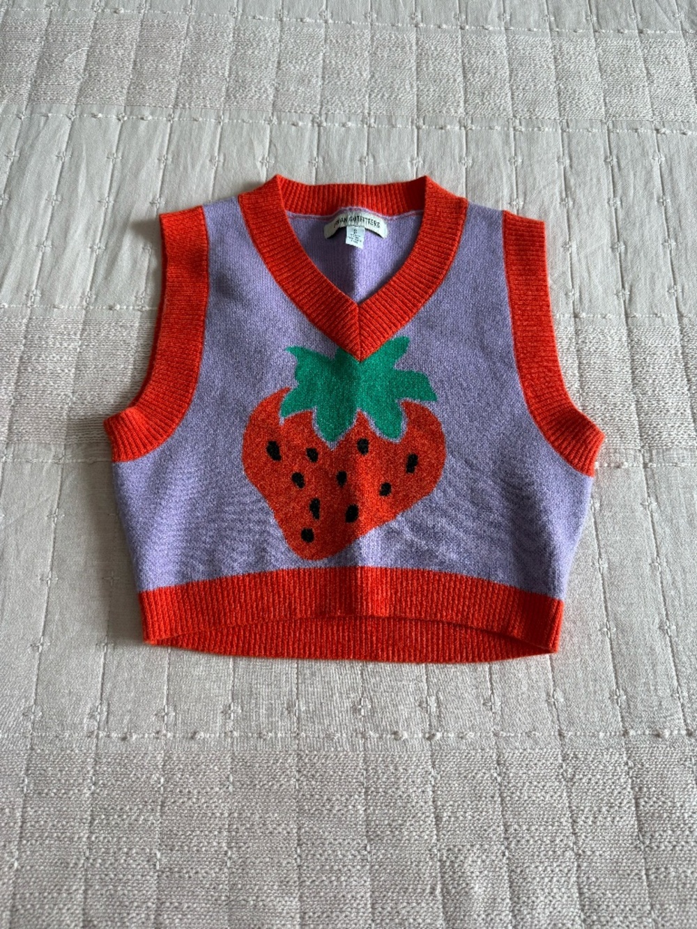 Urban Outfitters Randi Cropped Sweater Vest.